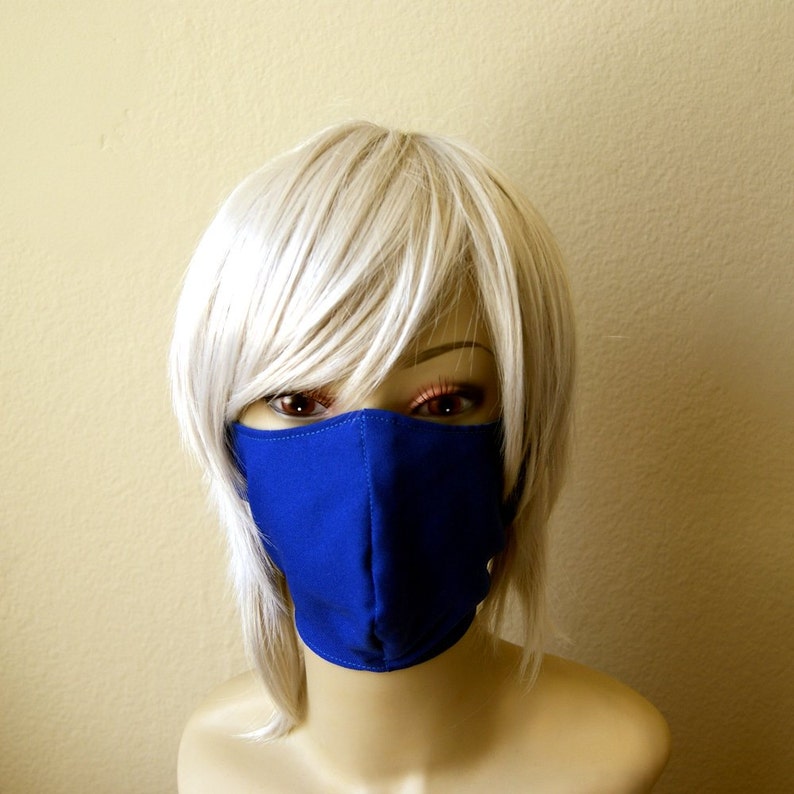 ReadytoShip / Royal Blue Ninja Fabric Face Mask Reusable Etsy