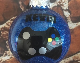PS4 personalized christmas ornament.