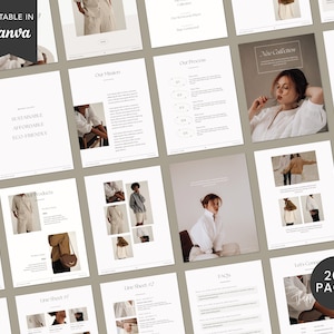 Wholesale Catalogue Template, Editable Canva Product Catalog, Price Guide Sheet, Line Sheet Template, Fashion Retail Product Brochure