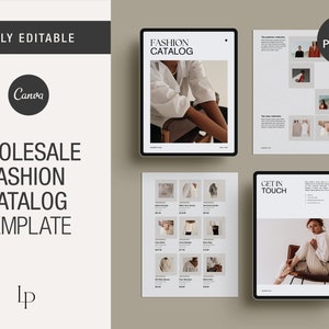 Wholesale Linesheet Template, Printable Line Sheet Catalog, Editable Wholesale Catalogue, Retail Price List Template, Canva Instant Download