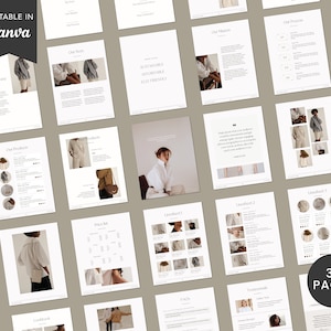 Editable Wholesale Product Catalog, Canva Line Sheet Template, Price Guide, Wholesale Catalogue Template, Fashion Retail Brochure, Portrait