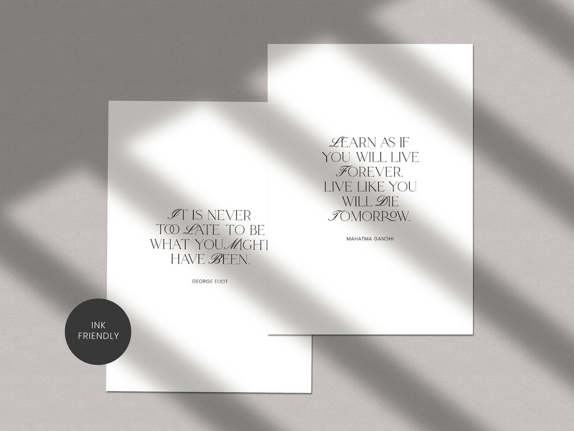 Planner Cover A5, Dividers Planner, Motivational Inspirational Quotes ...