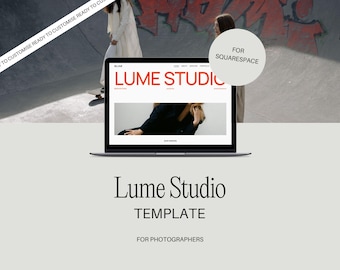 Squarespace-webbmall, minimalistisk webbmall för kreativ byrå, fotostudio, Squarespace 7.1-webbplats, designbyrå