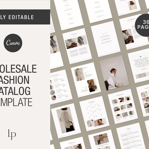 Wholesale Catalog Template, Pricing Guide, Linesheet Template, Product Catalogue, Wholesale Price List, Wholesale Line Sheet, Canva Template