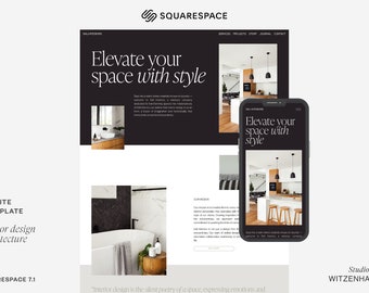 Dali Squarespace Website Theme, Website Template, Clean Minimal Professional Webdesign, Modern DIY Site Design, Interior Design