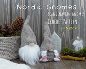 Chrochet Gnome Pattern 2 SIZES. Scandinavian gnome Chrochet PDF Pattern. Nordic Gnomes Pattern. Easter Gnome. Christmas Gnomes