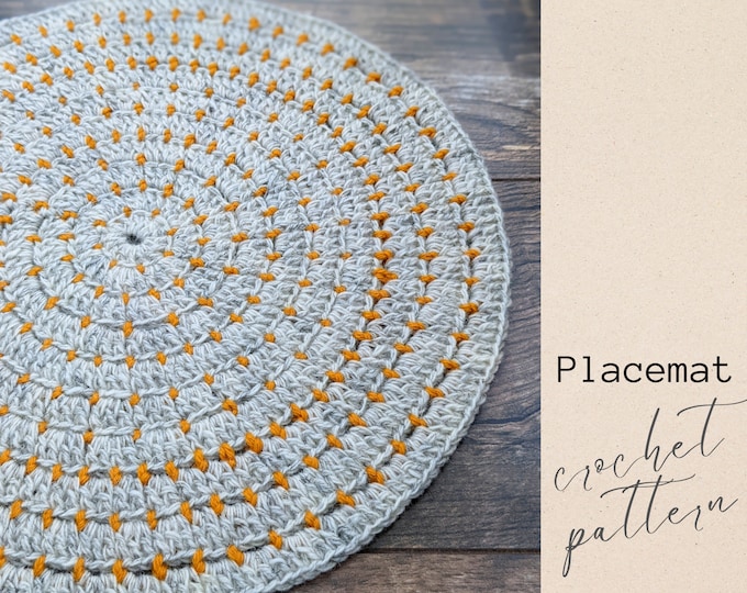 Crochet Placemat Pattern alicia Placemats PDF Etsy Canada