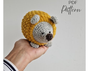 Crochet Hedgehog Pattern: Amigurumi Stuffed Animal DIY (PDF Pattern)