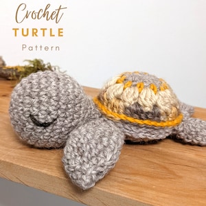 Crochet Turtle Pattern - Mandala Crochet Turtle Pattern - Sea Turtle Amigurumi - Little Crochet Toy