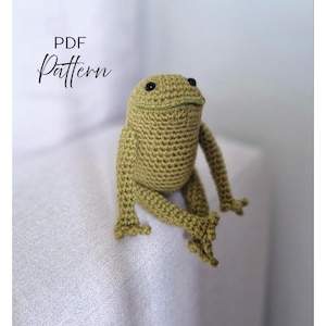 Frog - Crochet Frog PDF Pattern - Amigurumi Frog Toy Tutorial - Miniature Frog - Cute Stuffed Animal - Beginner Friendly Digital Download