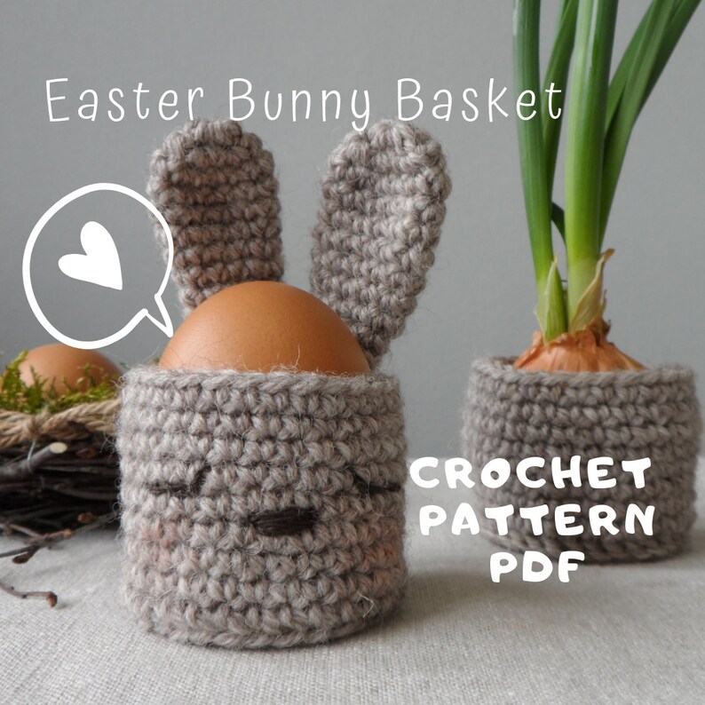 Crochet Pattern Crochet Egg Basket PDF Pattern Bunny Egg Etsy