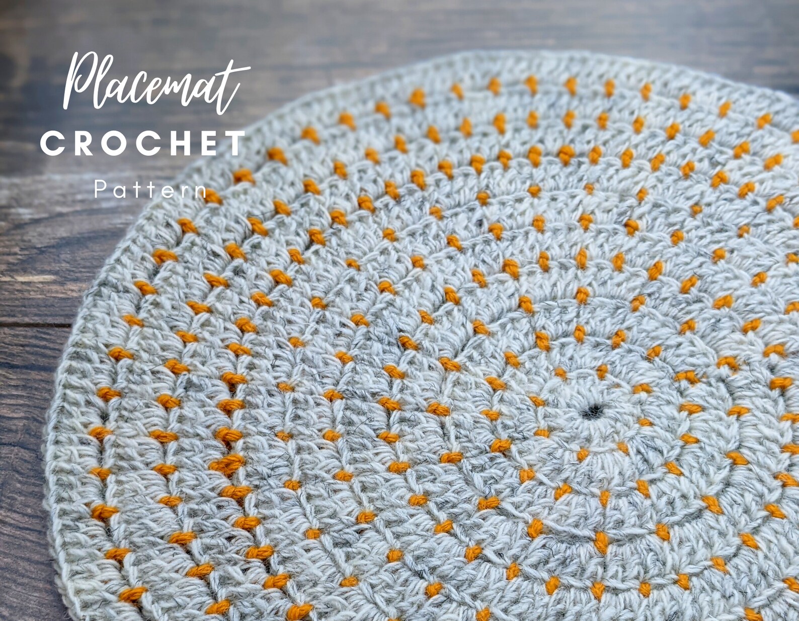 Easy Crochet Placemat Pattern. Round Placemat. Crochet Table - Etsy