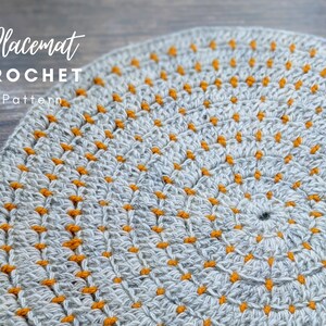 Easy Crochet Placemat Pattern. Round Placemat. Crochet Table Mat ...