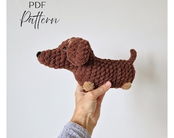 Little Crochet Dachshund Pattern - No-Sew