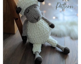 Crochet Sheep Amigurumi Pattern: Plush Toy Tutorial (PDF Pattern)
