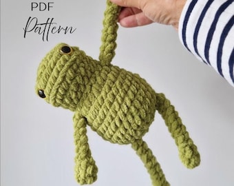 Amigurumi Frog Crochet Pattern – Easy Beginner Plush Toy (PDF)
