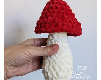 Schema per realizzare funghi amigurumi all'uncinetto: peluche di peluche (3 misure) (schema in PDF)