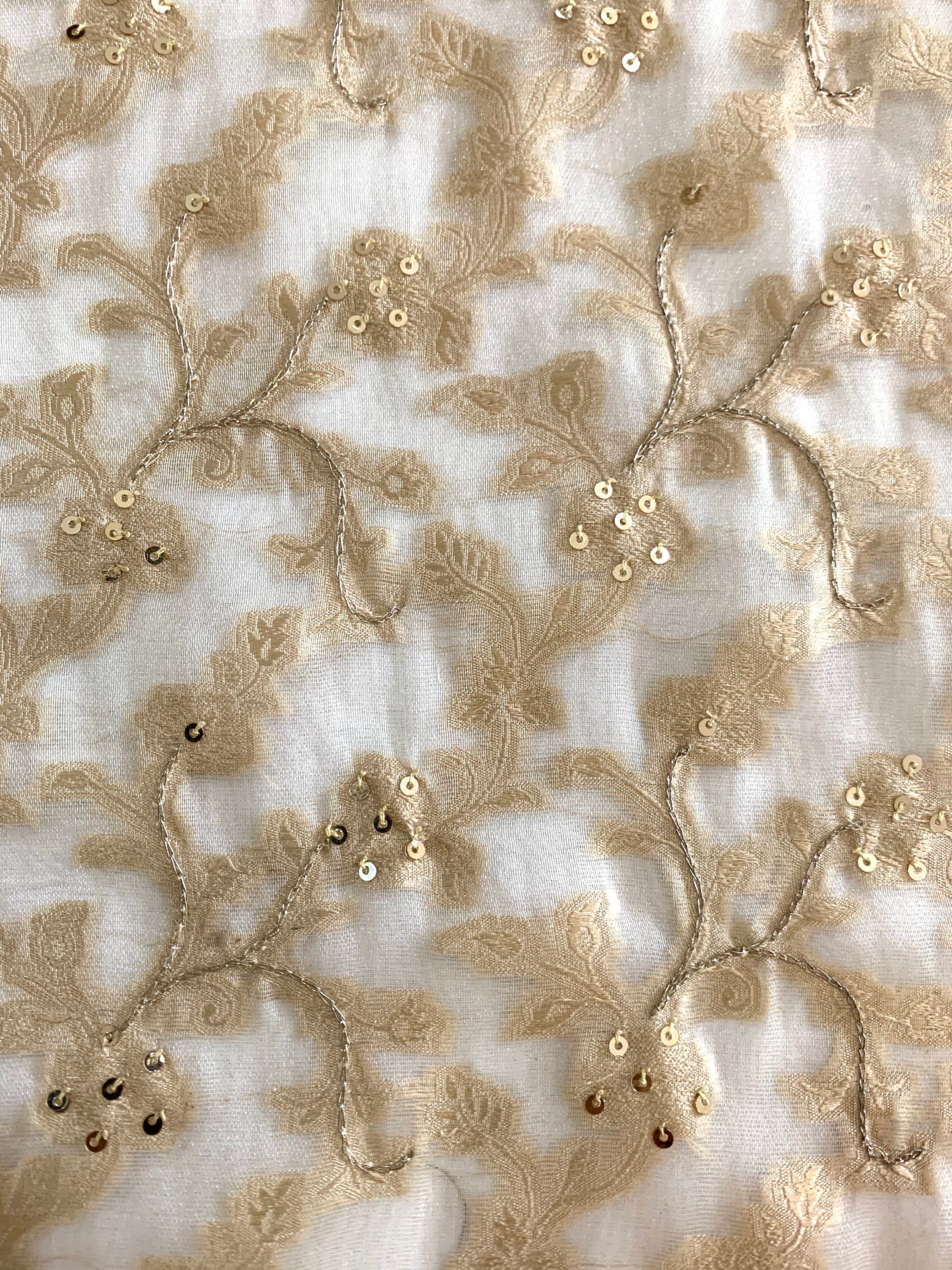 34+ Embroidery On Golden Fabric JPG Images