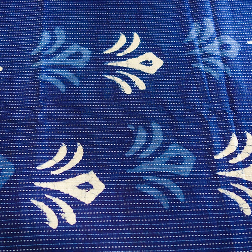 Blue Cotton Fabric Cotton Fabric Blue Fabric Indigo Fabric | Etsy