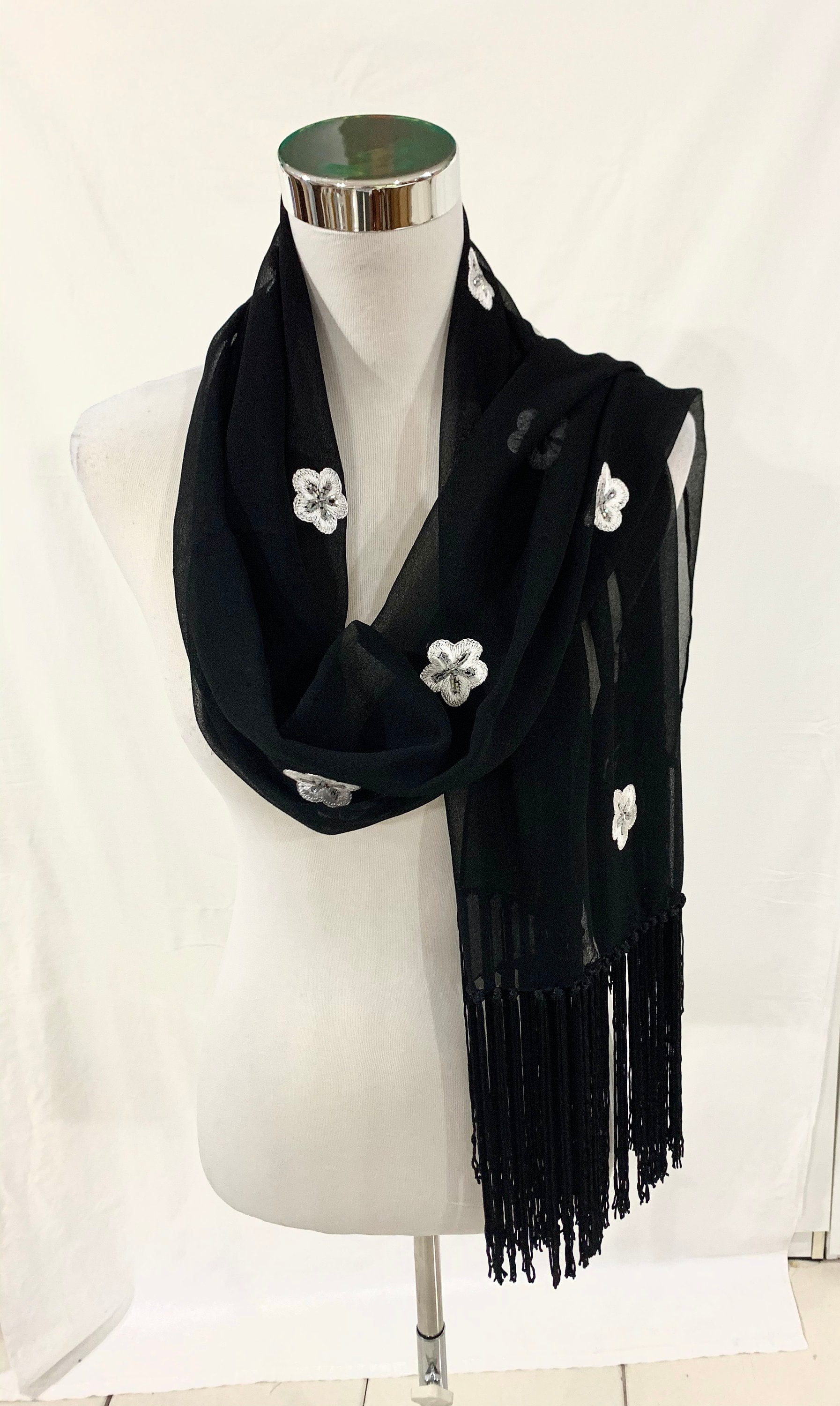 black shawl formal
