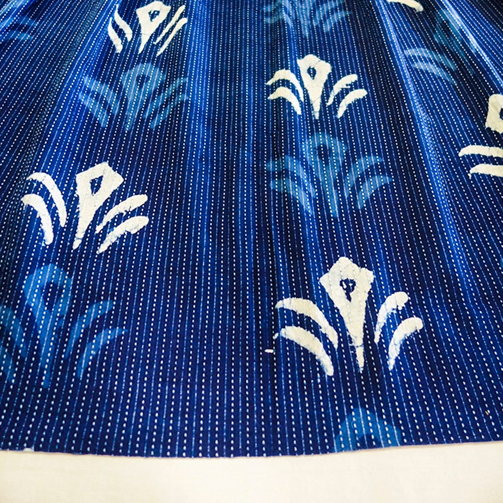 Blue Cotton Fabric Cotton Fabric Blue Fabric Indigo Fabric Etsy Australia