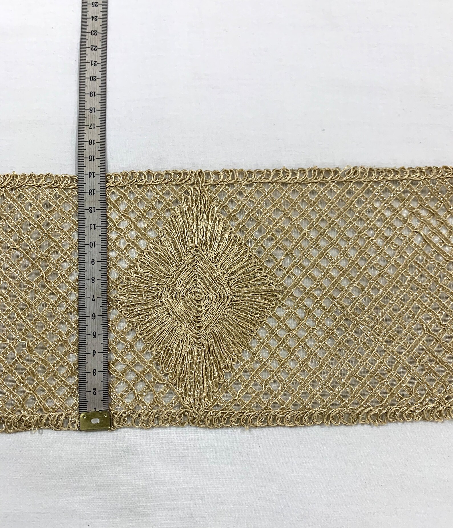 Broad Ribbon Broad Golden Trim, Ribbon Embroidery, Golden Soft Metallic Ribbon, Gold ...