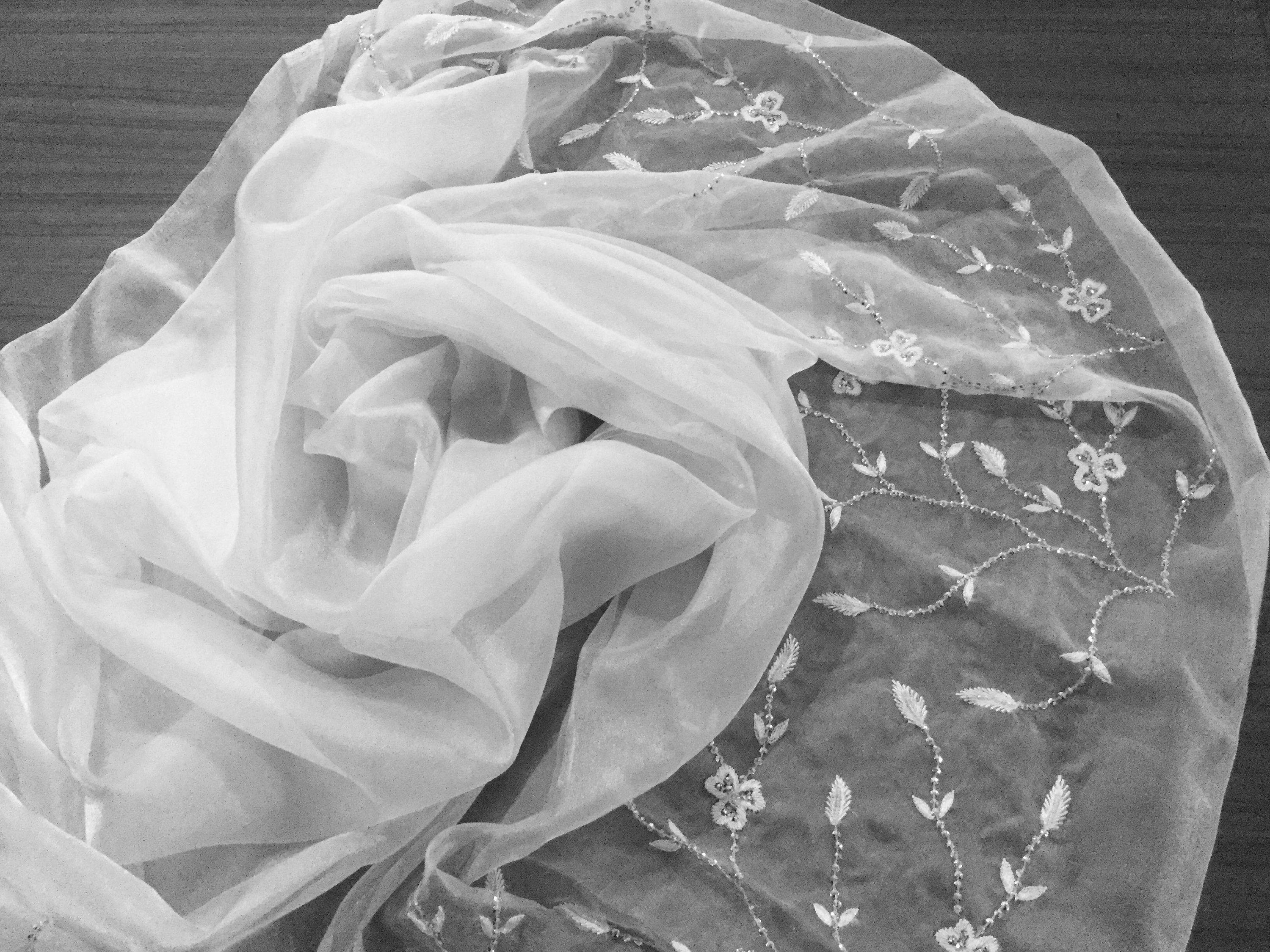 White Organza Fabric Hand Beaded Fabric Wedding Gown Etsy Australia