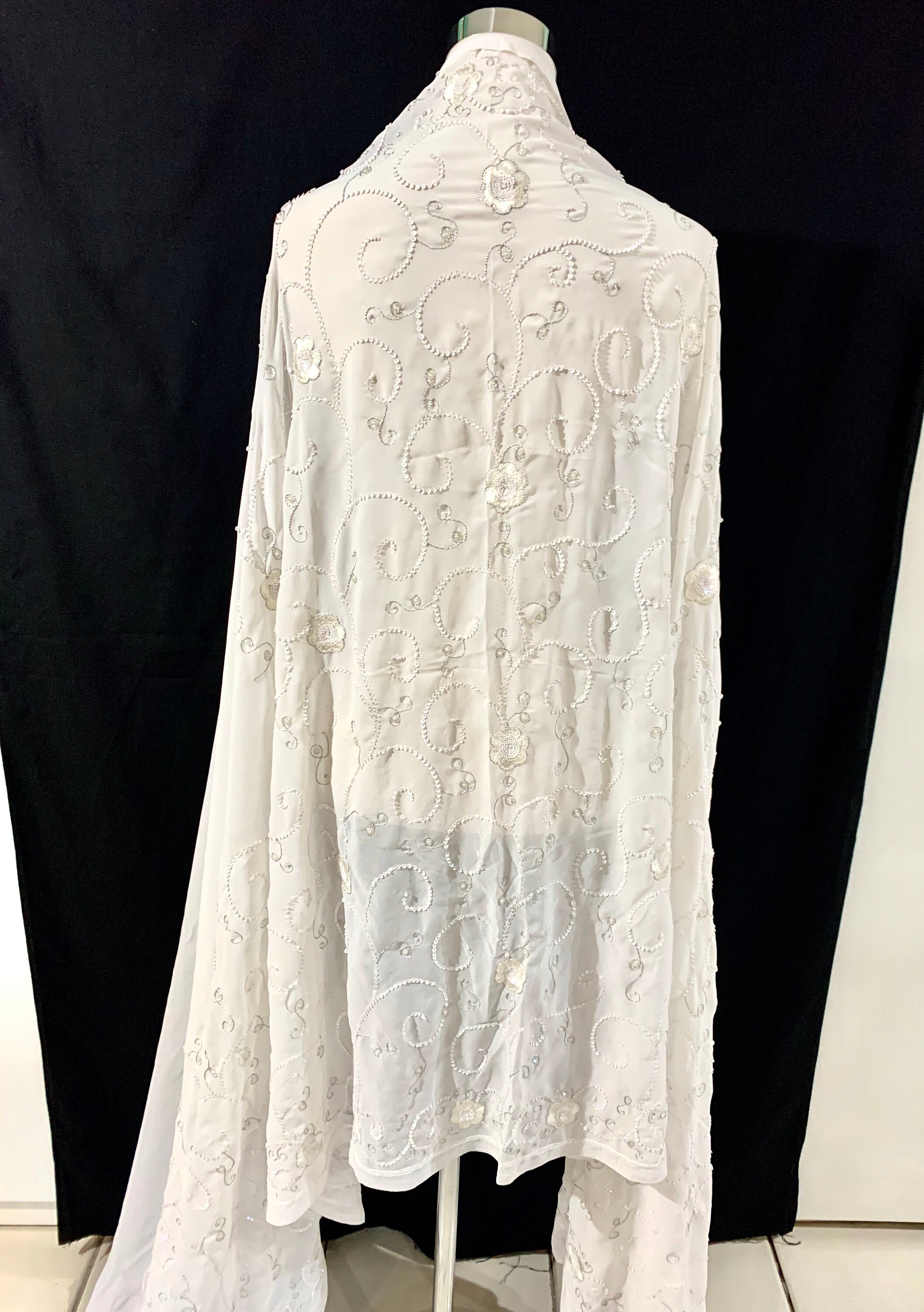 esplar leather white sari