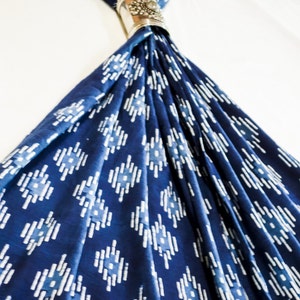 Blue White Batik Print Cotton