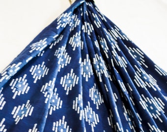 Blue White Batik Print Cotton