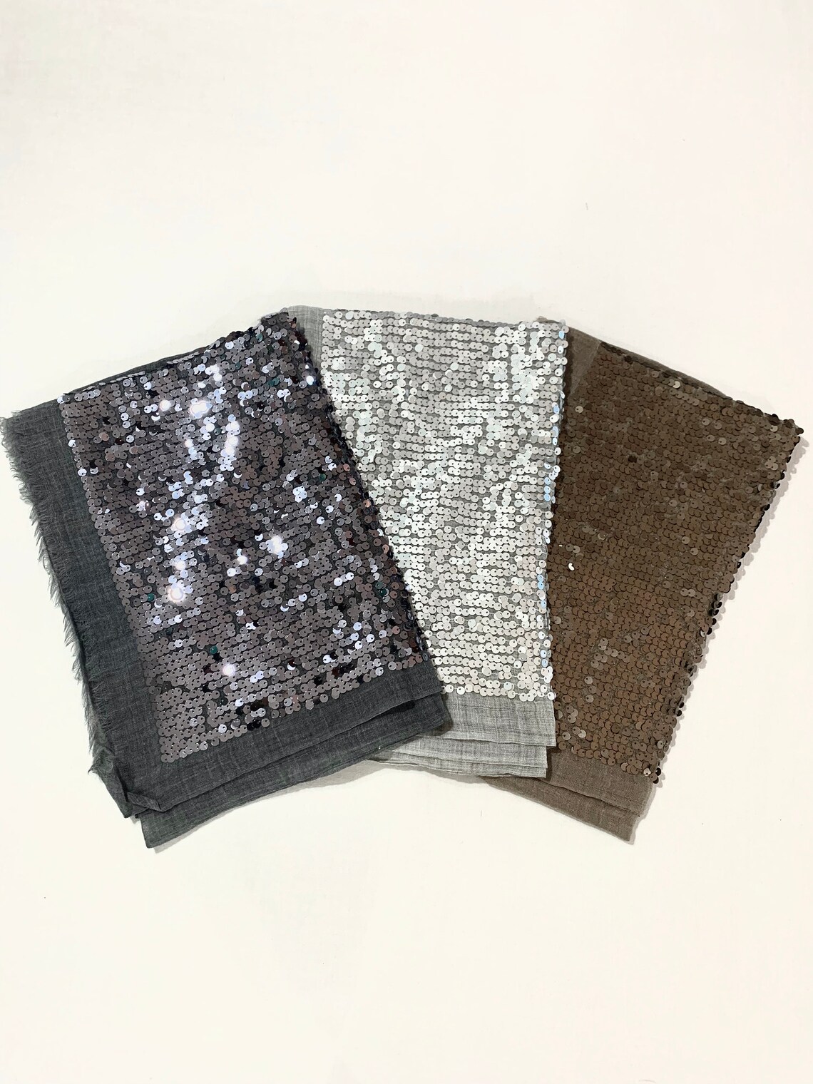 silver sparkly wrap