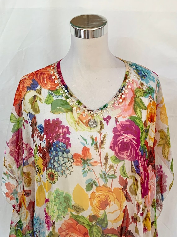blouse kaftan chiffon