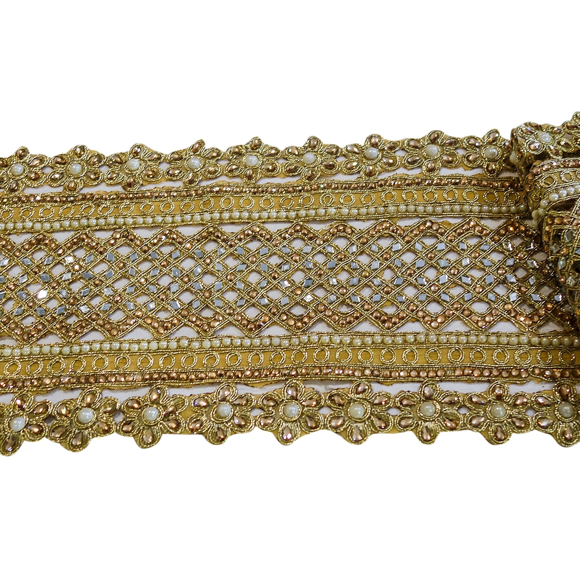 Rhinestones Trim Crystal Trim Golden Trim Beaded Trim