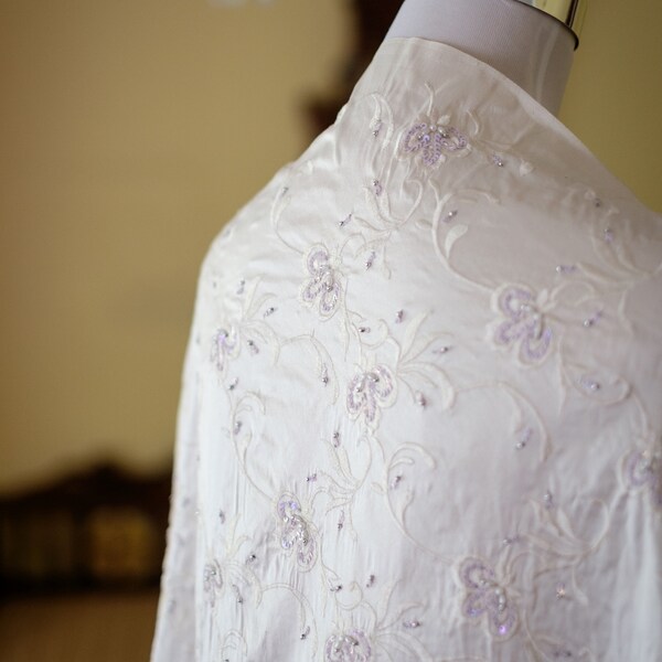 English Rose Dupioni Silk Fabric