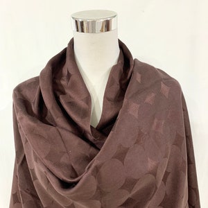 Chocolate brown silk shawl, Dark brown luxurious silk wrap,Designer Silk wrap, Feel good Silk shawl, Extra large silk wrap.