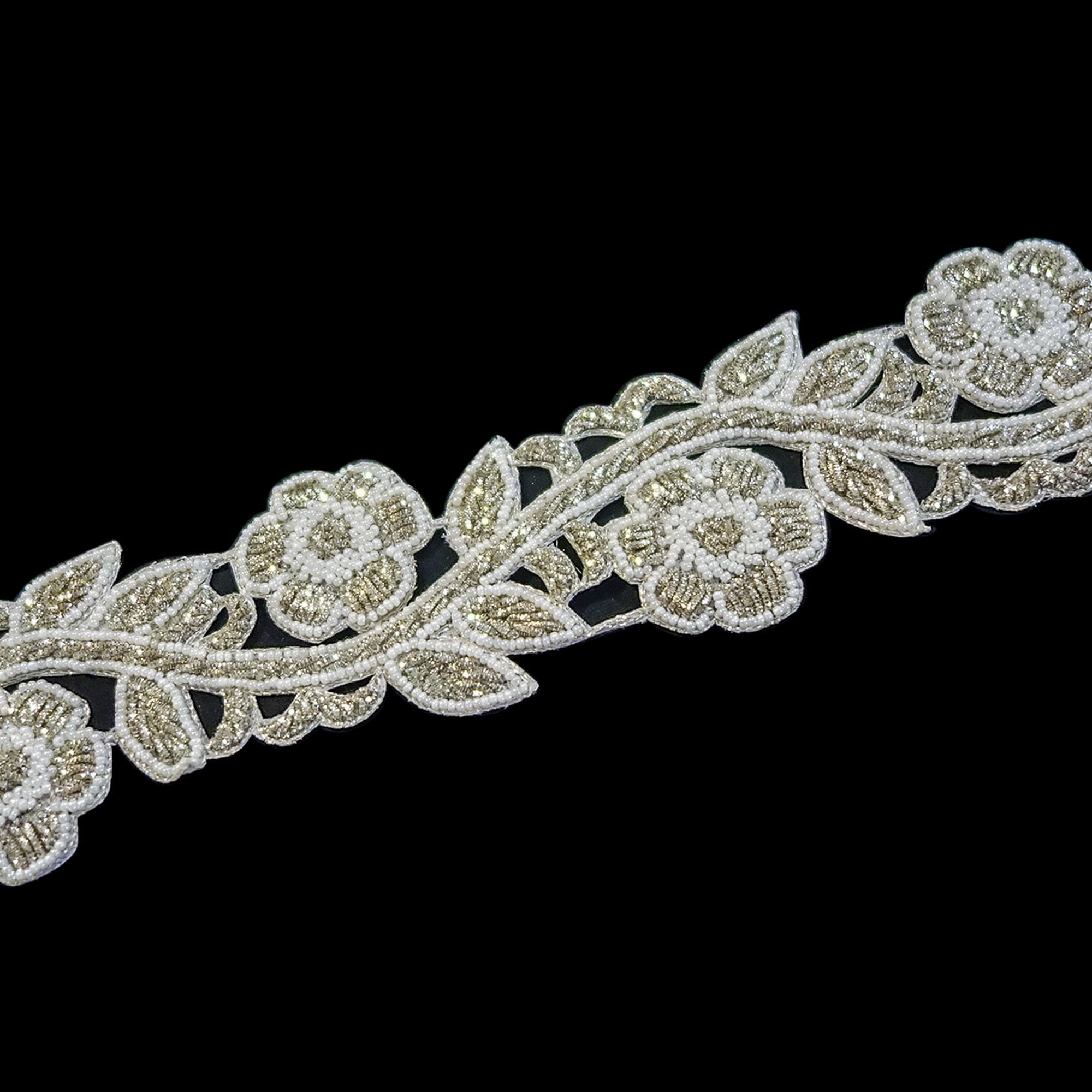 beaded bridal trim
