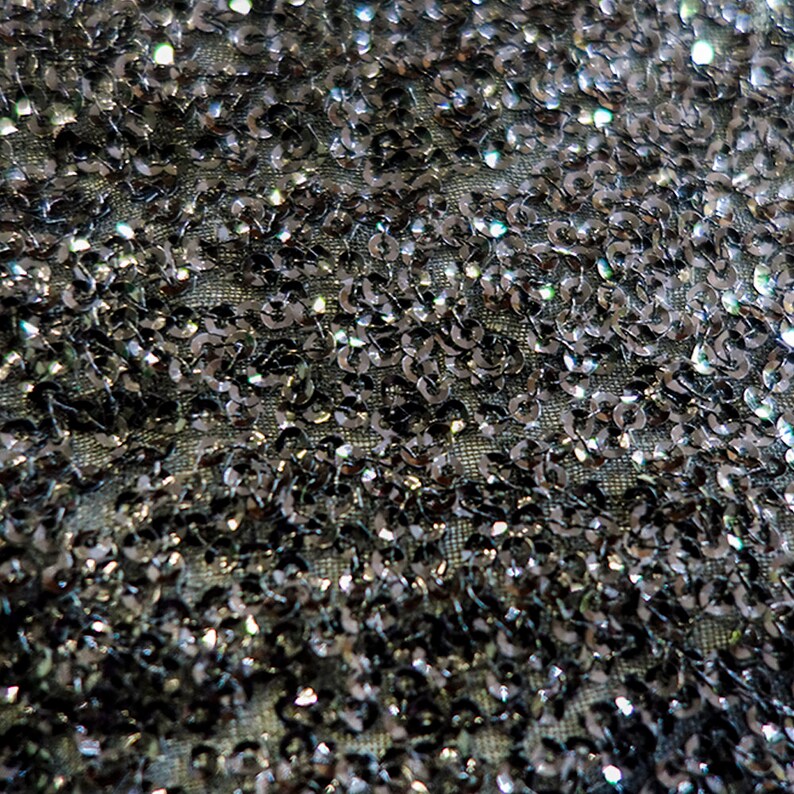 Sequin Fabric Black Sequin Fabric Sequins Fabric Sequin Etsy
