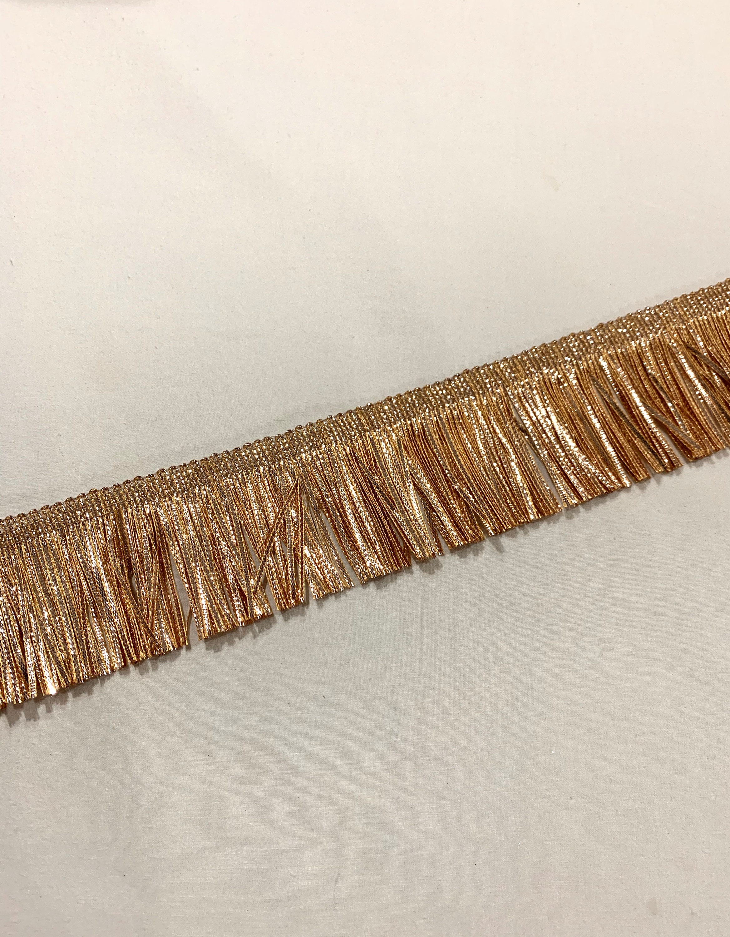Copper Gold Fringe Trim Elegant Border Trim sari Border Etsy Australia