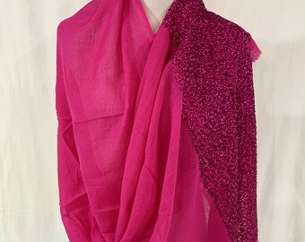pink evening wrap