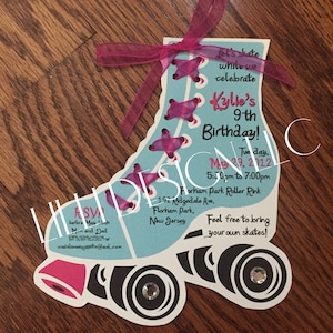 10 Roller Skate Invitations image 1