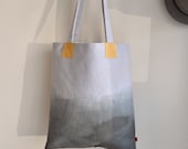 Rising Waters-Ombre Dyed Canvas Tote
