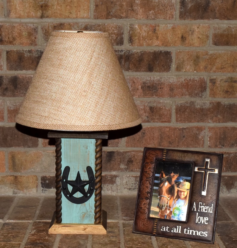 18 Usb Rustic Lamps Western Star Horseshoe 18 Usb Rustic Lamps Western Star, Western Lamp Shades For Table Lamps
