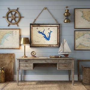 Lake Fork Engraved 3D Map