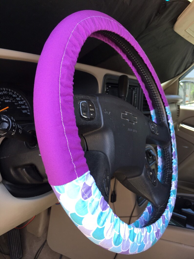 Steering Wheel Cover Ariel The Little Mermaid Disney Inspired With or Without Bow Car Accessory Gift Idea for Her image 3