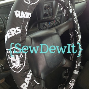 Steering Wheel Cover Oakland Raiders NFL Football Cute Car Accessories
