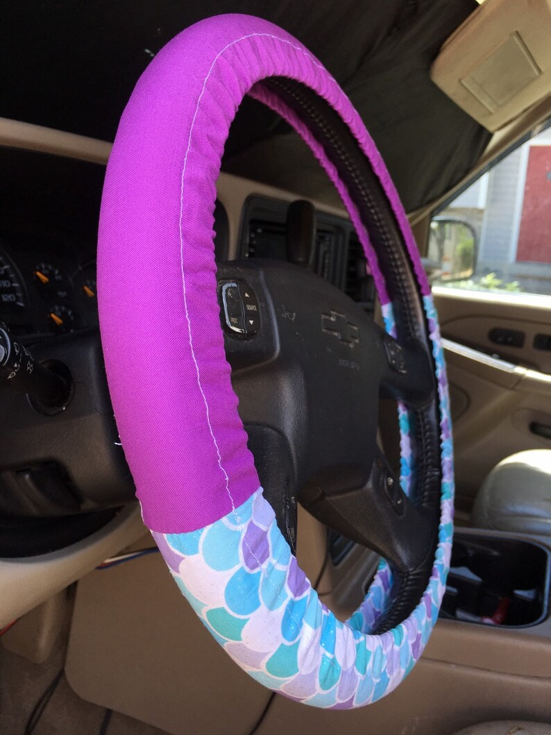 Steering Wheel Cover Ariel The Little Mermaid Disney Inspired With or Without Bow Car Accessory Gift Idea for Her image 9