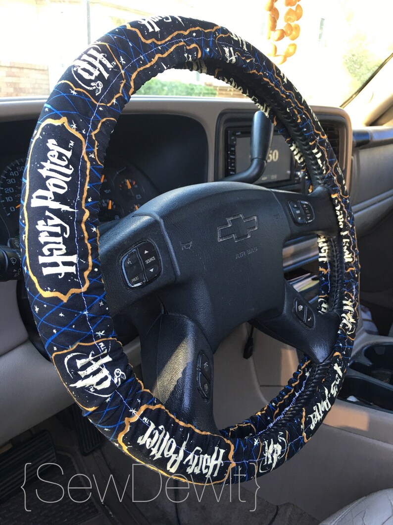 Steering Wheel Cover Harry Potter Fabric Muggle Hermione Wizard Hogwarts Great Gift Idea For Lover Fan