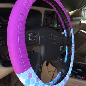 Steering Wheel Cover Ariel The Little Mermaid Disney Inspired With or Without Bow Car Accessory Gift Idea for Her image 8