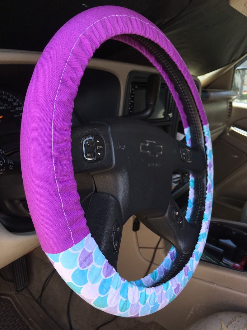 Steering Wheel Cover Ariel The Little Mermaid Disney Inspired With or Without Bow Car Accessory Gift Idea for Her image 8