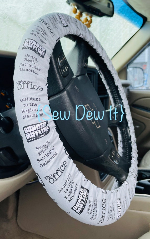 The office steering wheel on sale cover